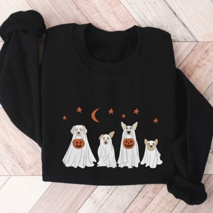 a ghost dogs sweatshirt in black