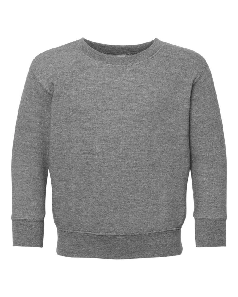 a rabbit skins toddler sweatshirt in granite heather