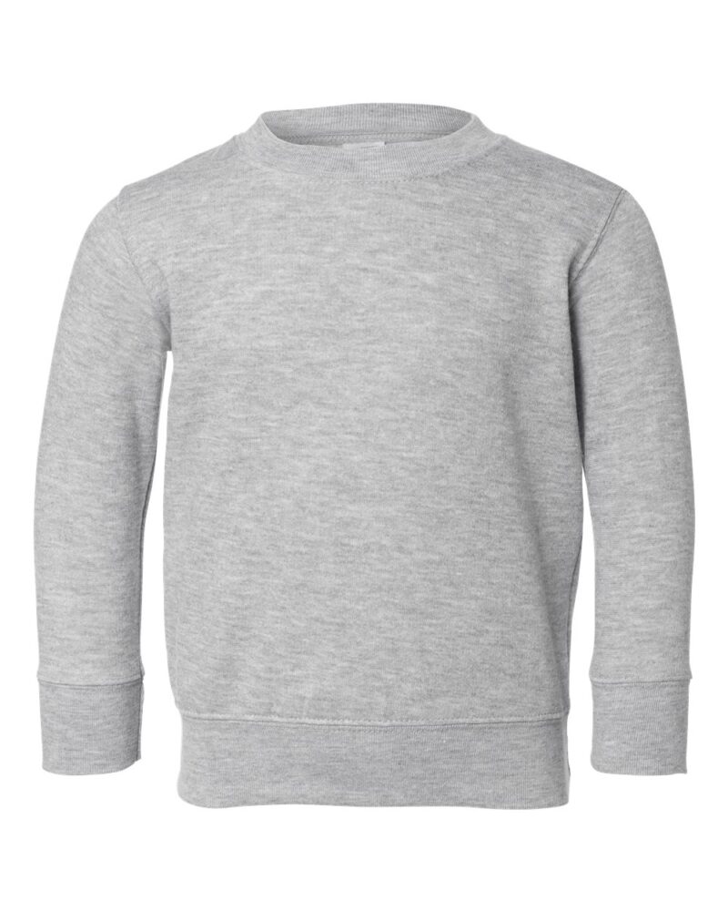 a rabbit skins toddler sweatshirt in heather