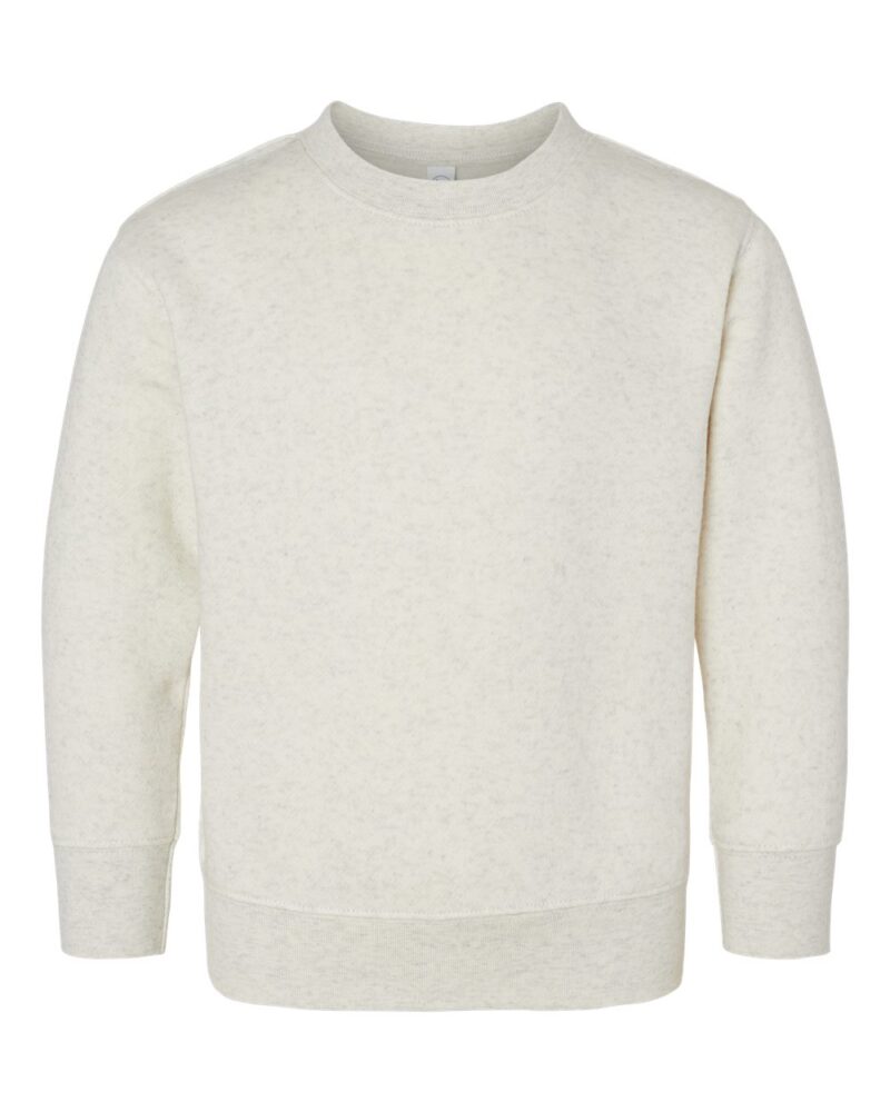 a rabbit skins toddler sweatshirt in natural heather