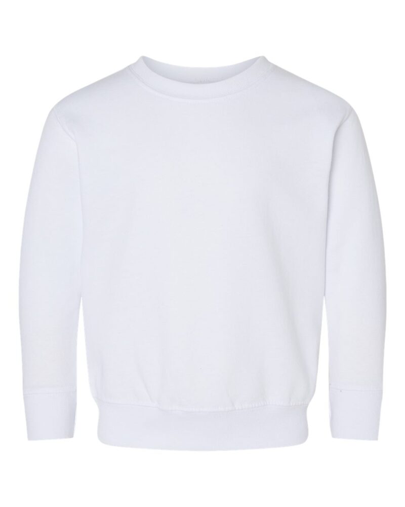 a rabbit skins toddler sweatshirt in white