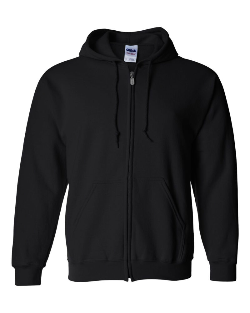 Gildan heavy blend full zip hoodie in black