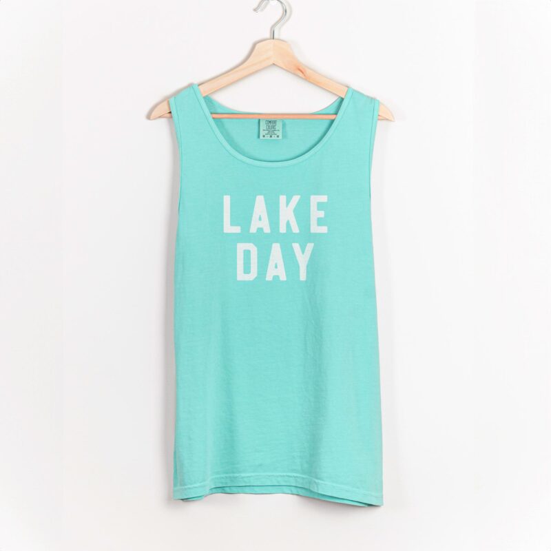 a lake day tank top in chalky mint
