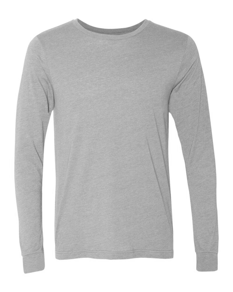 Custom Long Sleeve Heather Tee - Image 2