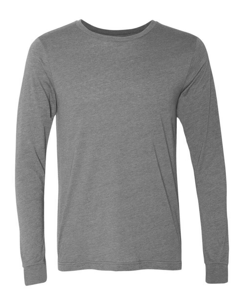 Custom Long Sleeve Heather Tee - Image 5