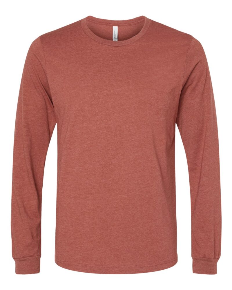 Custom Long Sleeve Heather Tee - Image 7