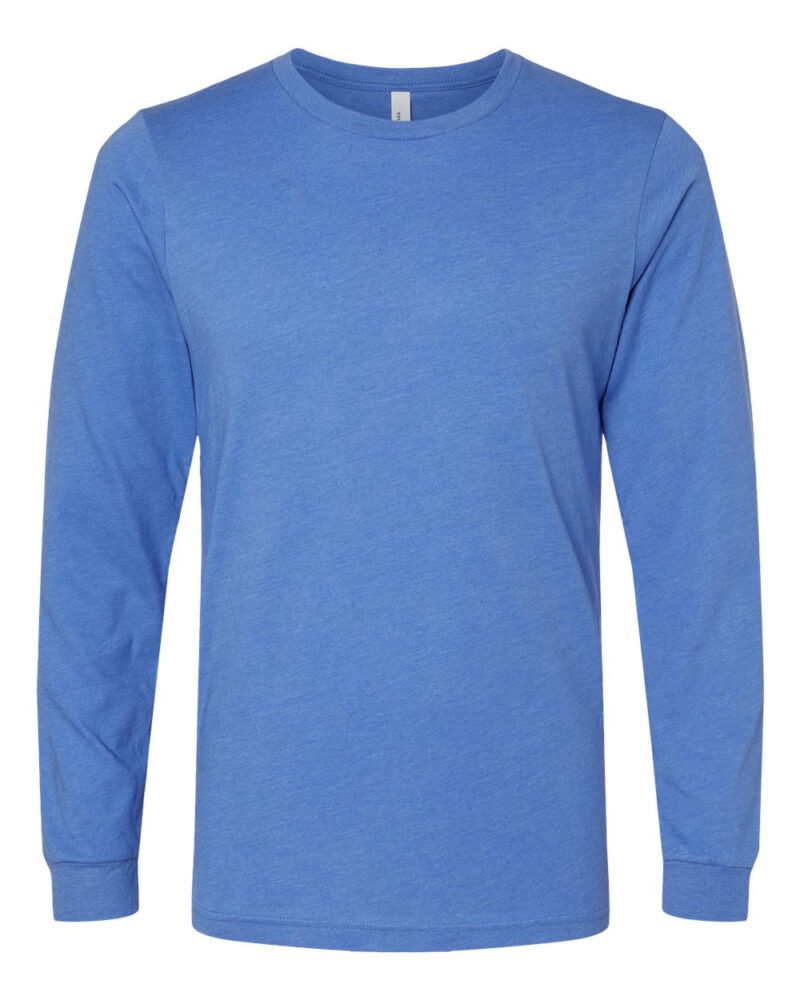 Custom Long Sleeve Heather Tee - Image 8
