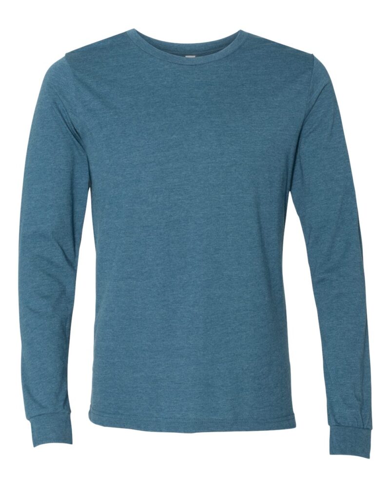 Custom Long Sleeve Heather Tee - Image 9