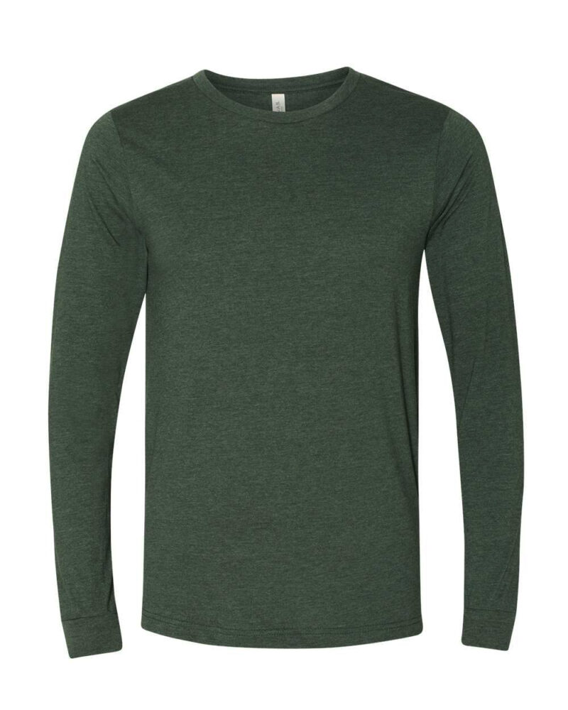 Custom Long Sleeve Heather Tee - Image 10