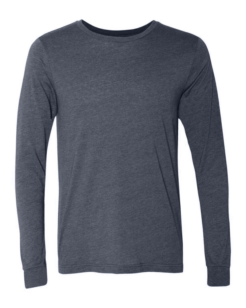 Custom Long Sleeve Heather Tee - Image 14
