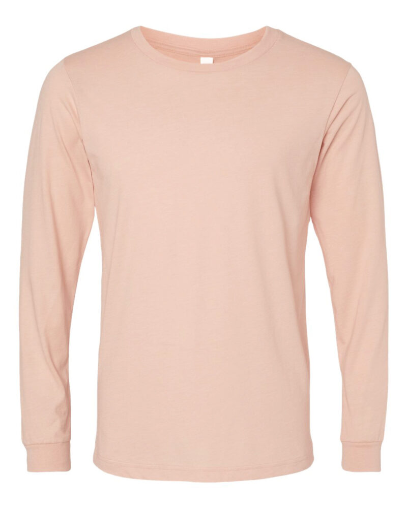 Custom Long Sleeve Heather Tee - Image 16