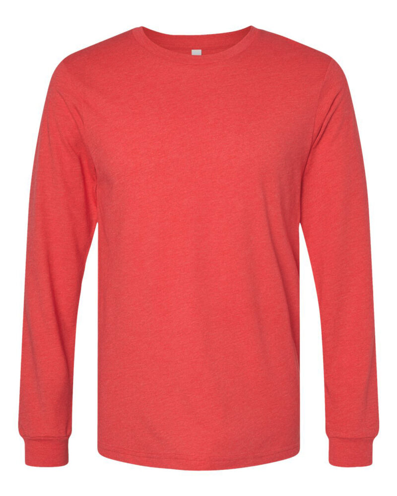 Custom Long Sleeve Heather Tee - Image 17