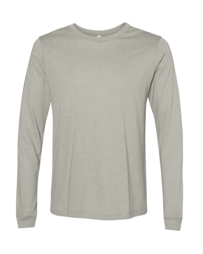 Custom Long Sleeve Heather Tee - Image 18