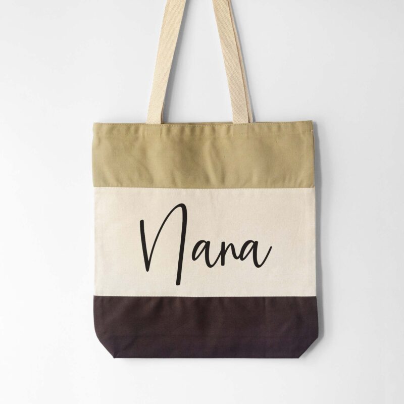 a nana tote bag in brown