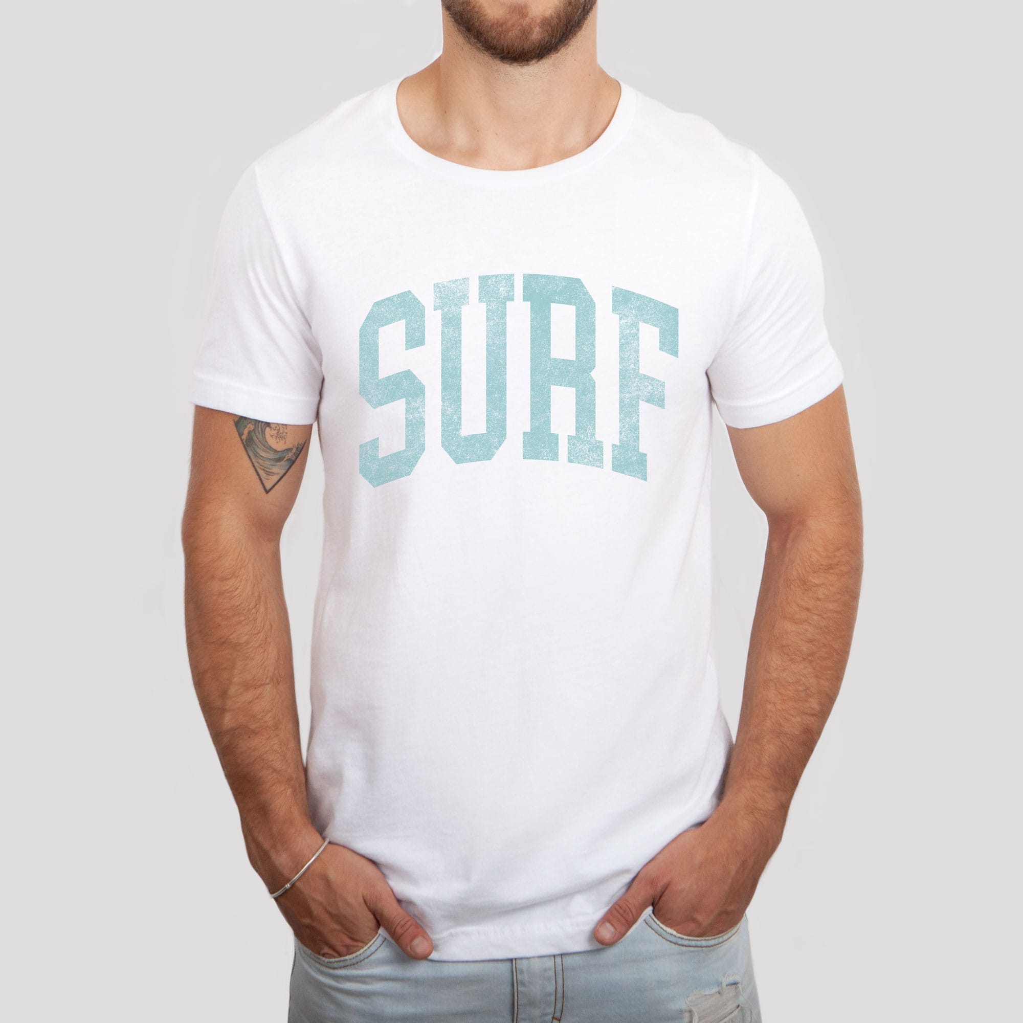 a Surf Lightweight Tee in white