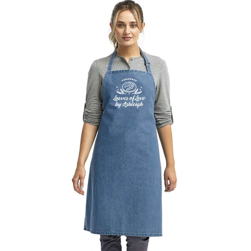 Eco Denim Personalized Sourdough Apron 2 - Image 2