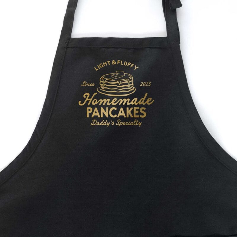 a Personalized Pancake Maker Apron in black