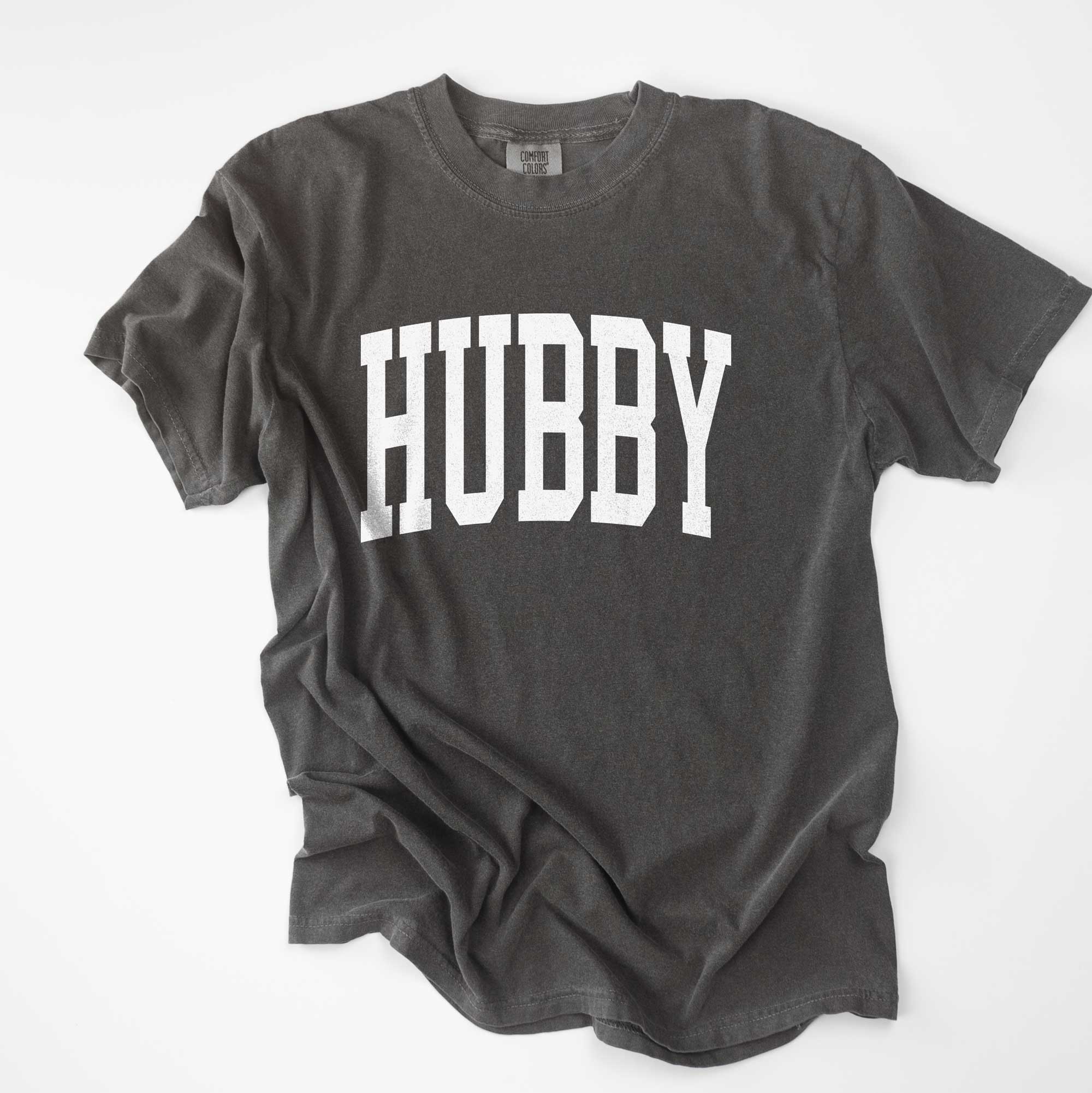 a Hubby Garment Dyed Tee in pepper