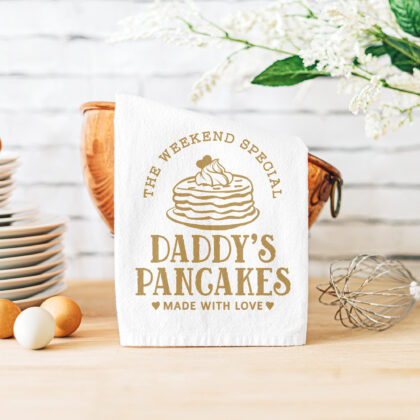 a sourdough therapy tea towel in white