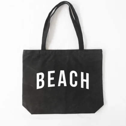 a Pigment beach tote in washed black
