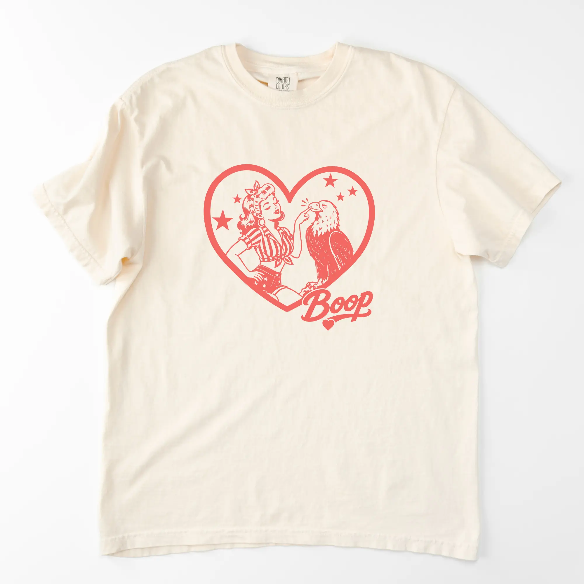 a boop eagle shirt in ivory