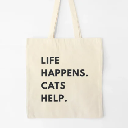 a life happens cats help tote in natural