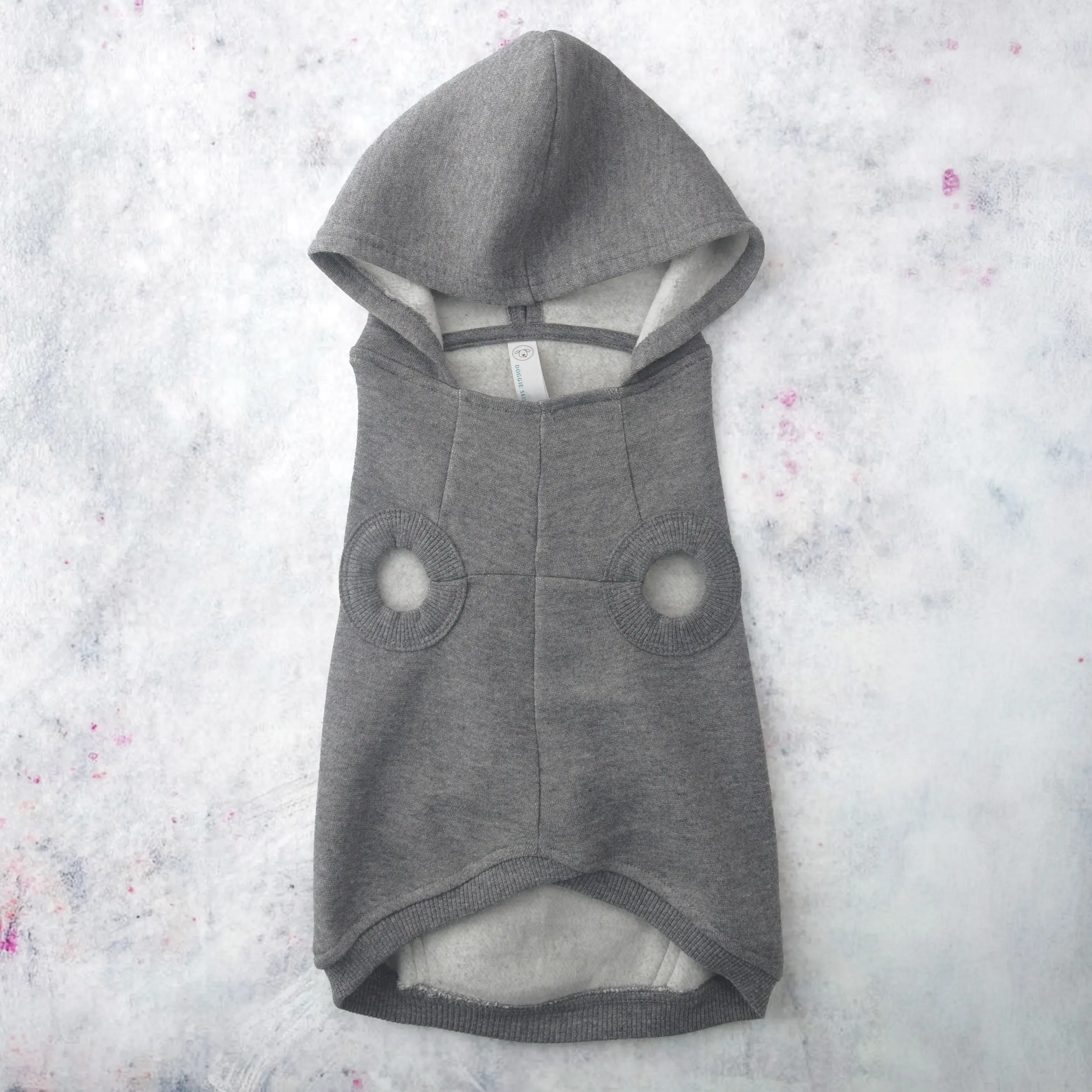 pet hoodie front detail