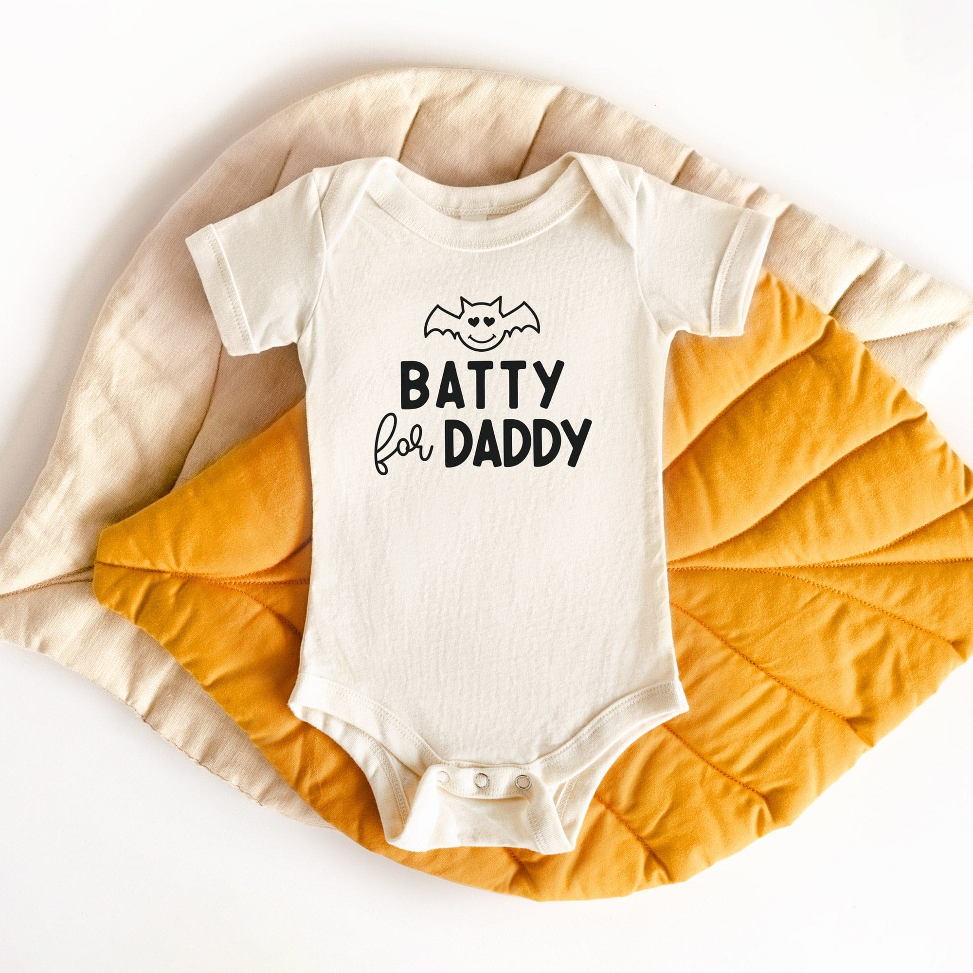 a Batty For Daddy Halloween Onesie - Natural