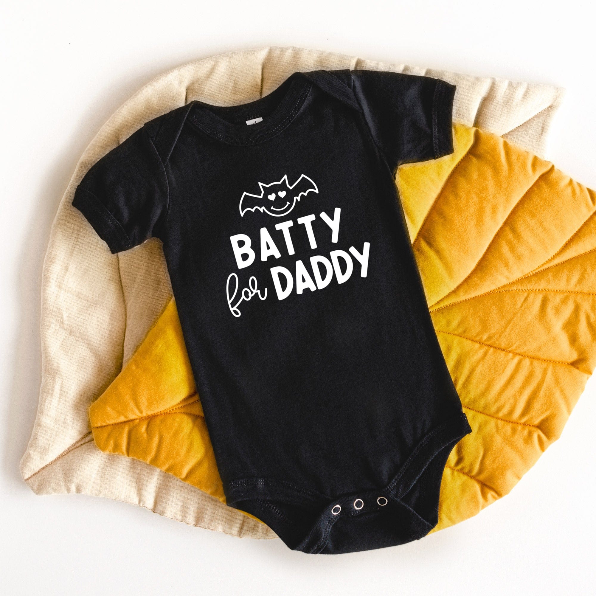 a Batty For Daddy Halloween Onesie - Black