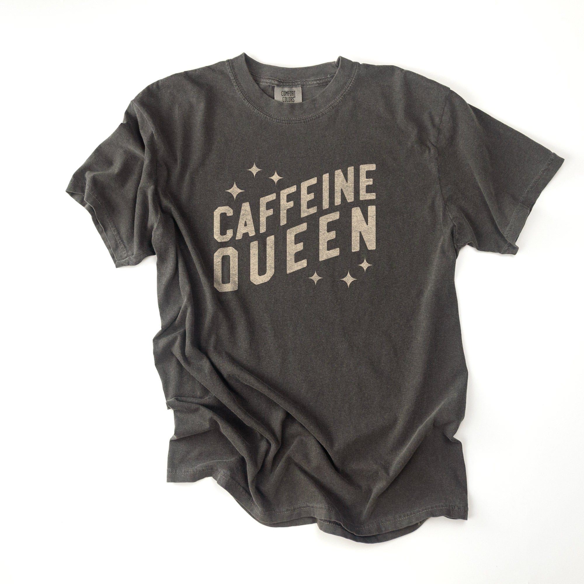 a caffeine queen tee in pepper