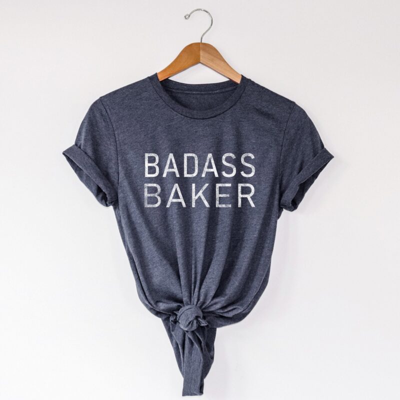 badass baker shirt in navy